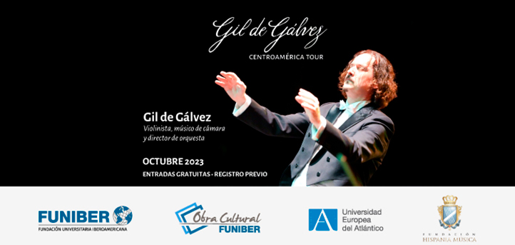 Músico Gil de Gálvez inicia turnê na América Central com apoio da FUNIBER e da UNEATLANTICO