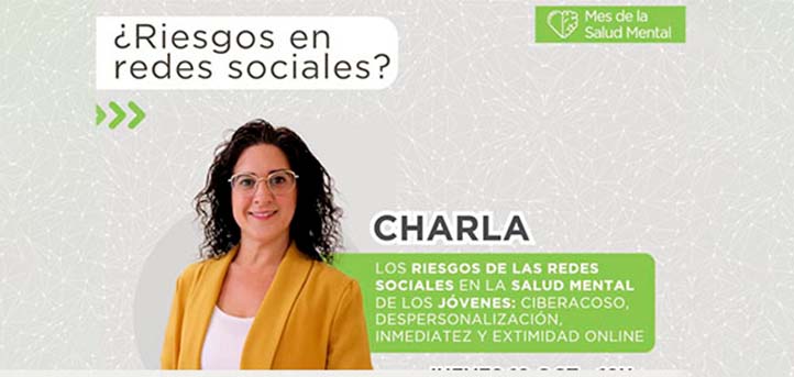 Professora da UNEATLANTICO, Vanessa Yélamos, ministra conferência sobre os riscos das redes sociais para a saúde mental dos jovens