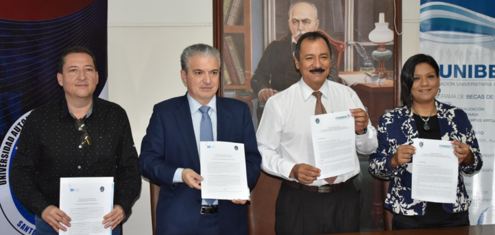 UNEATLANTICO e FUNIBER assinam convênio com a Universidad Autónoma Gabriel René Moreno da Bolívia