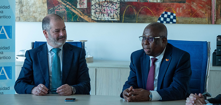 UNEATLANTICO recebe o embaixador da República de Angola em Espanha