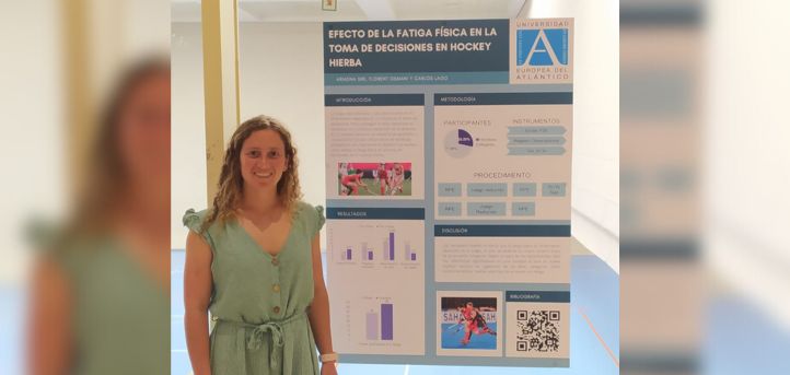 Ariadna Siri, aluna das licenciaturas em CAFYD e Psicologia, participa num Congresso sobre Atividade Física e Desporto em Barcelona