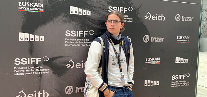 Héctor D. Somonte, aluno da UNEATLANTICO, participou como Júri Jovem no XIV Festival de Cinema de San Sebastián