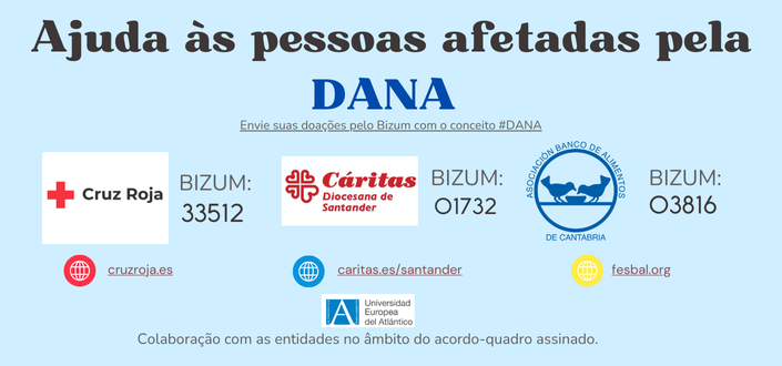 A UNEATLANTICO colabora com outras entidades para enviar ajuda econômica às pessoas afetadas pelo DANA