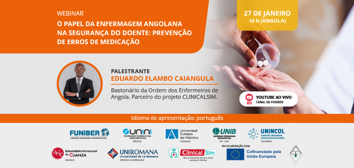 UNEATLANTICO organiza o webinar “O papel da enfermagem angolana na segurança do doente: prevenção de erros de medicação”