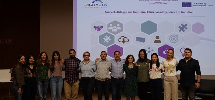 UNEATLANTICO celebra a conferência final do projeto Erasmus+ DigitalTA em Santander, com diversas palestras e oficinas