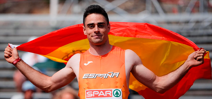 Pablo Delgado, aluno da UNEATLANTICO, é proclamado campeão europeu sub-23 no salto triplo