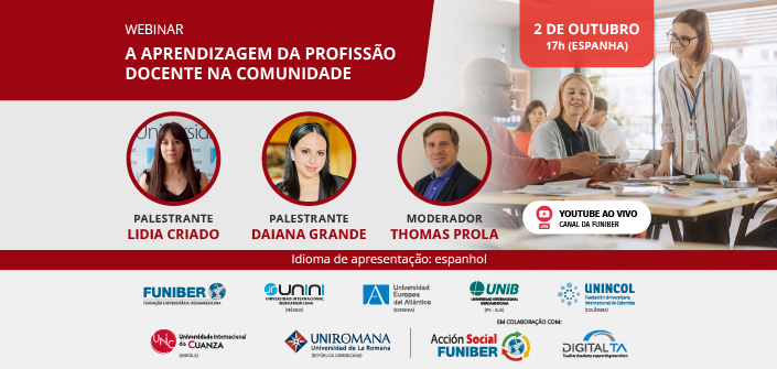 A UNEATLANTICO organiza a mesa redonda online «A aprendizagem do ofício docente em comunidade»