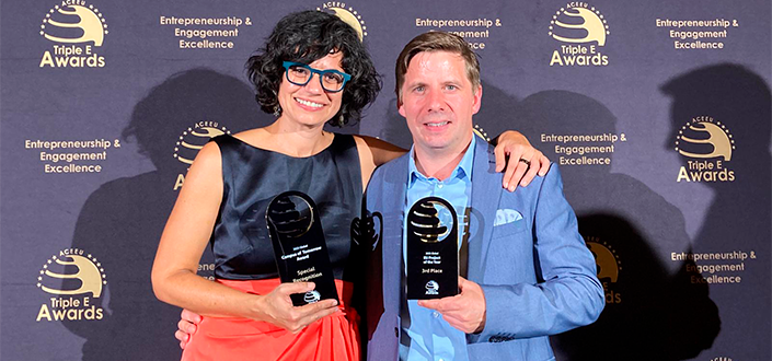 O projeto DigitalTA liderado pela Universidade Europeia do Atlântico recebe o terceiro prêmio de Projeto do Ano da União Européia na cerimônia dos Triple E Awards