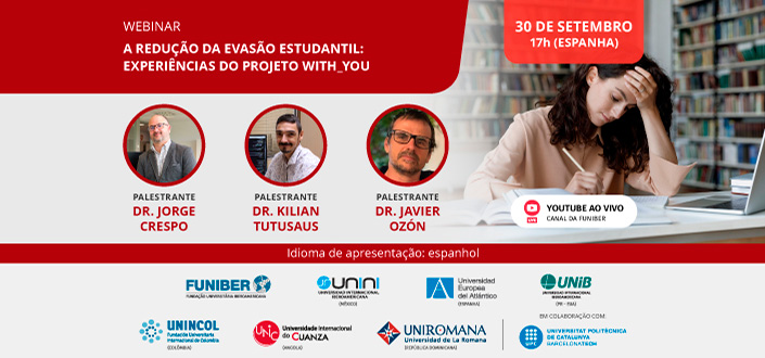 A UNEATLANTICO organiza o webinar «A redução do abandono escolar: experiências do projeto WITH_YOU»