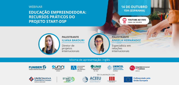 UNEATLANTICO organiza um webinar sobre educação empreendedora no âmbito dos Erasmus Days
