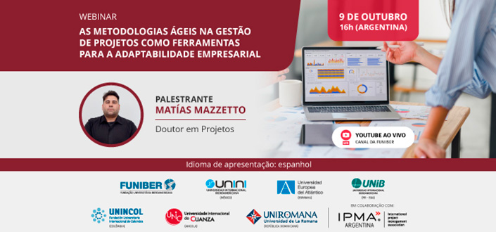 UNEATLANTICO organiza o webinar “As metodologias ágeis na gestão de projetos como ferramentas para a adaptabilidade empresarial”