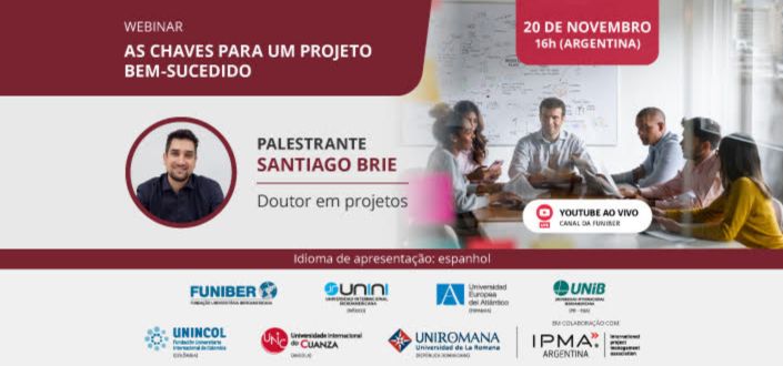 UNEATLANTICO organiza o webinar «As chaves para um projeto bem-sucedido»