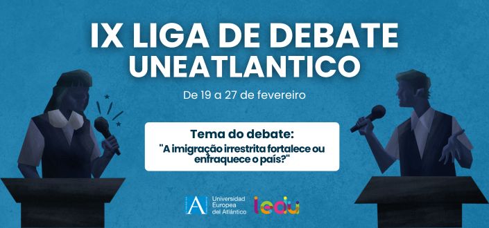UNEATLANTICO abre o prazo de inscrição para participar da IX edição da Liga de Debate Universitário