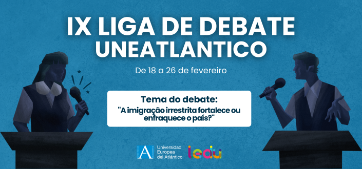 UNEATLANTICO abre o prazo de inscrição para participar da IX edição da Liga de Debate Universitário