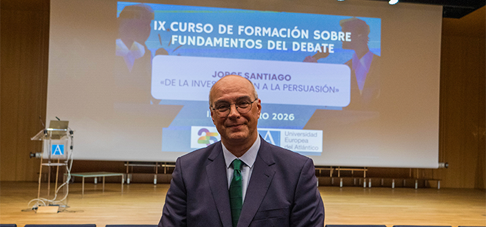 Jorge Santiago Barnés, comunicador político, relator das duas últimas palestras do IX curso de oratória da UNEATLANTICO