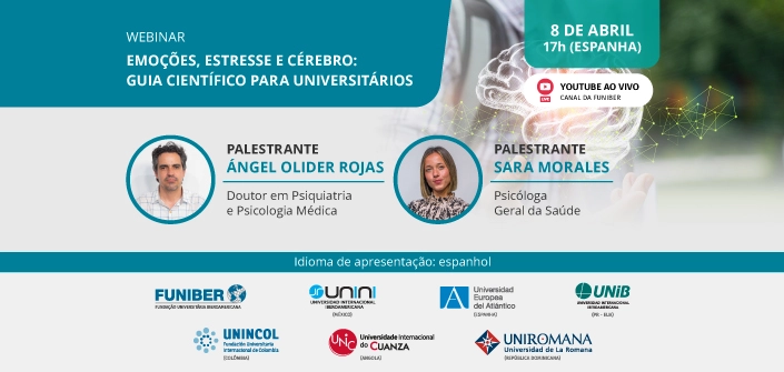 UNEATLANTICO organiza o webinar «Emoções, estresse e cérebro: guia científico para universitários»