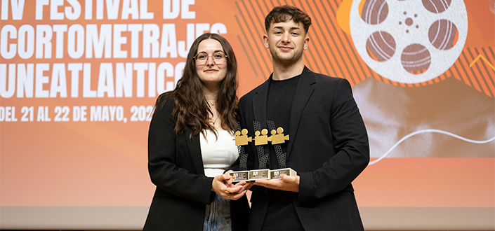 Víctor Díaz e Nerea Pérez, alunos da UNEATLANTICO, triunfan com seu curta-metragem “¡Máta-me, cornudo!” em festivais
